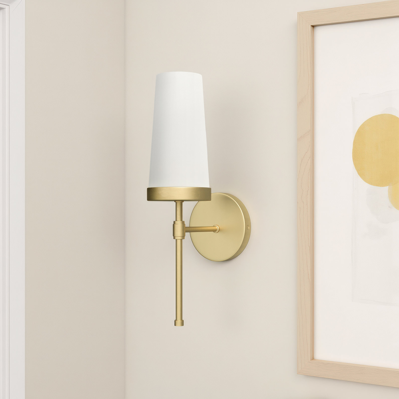 Doha Single Light Wallchiere, Brass