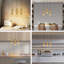Agilmar 3 - Light Gold Cylinder Pendant