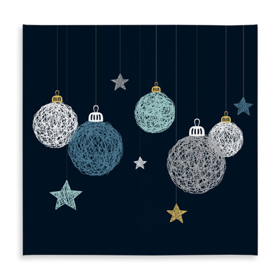 Christmas Ball Vector Tablecloth | Indoor Outdoor Decor