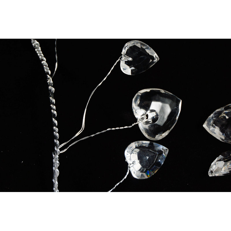 Guirlande fantaisie en cristal blanc 6 pi