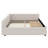 Upholstered Platform Bed With USB-1573369383