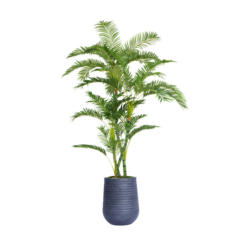 84,08 po Palmier artificiel en pot, Noir