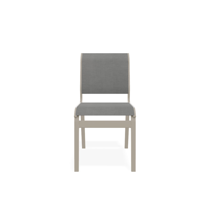 Chaise d'appoint de salle à manger Hiraku, Désert texturé, Alliage Sunbrella®
