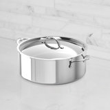 Probond® Luxe 9-quart Polished Professional Clad Stainless Steel Rondeau With Lid