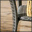 Table basse en rotin PE avec tablette de rangement Outsunny