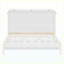 Grand lit escamotable blanc avec grands tiroirs de rangement et lit mural peu encombrant