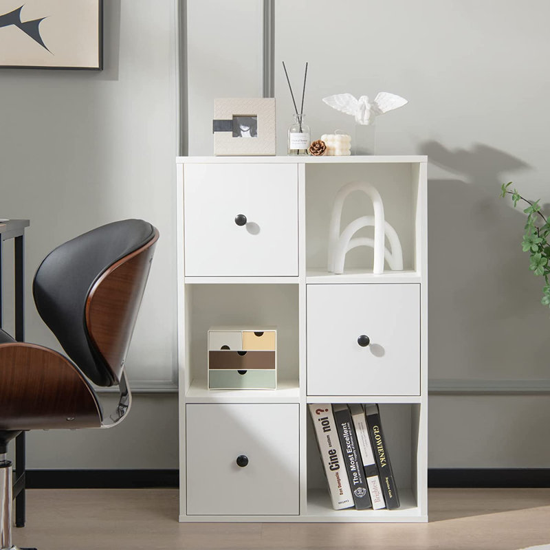Weakley 89cm H x 60cm W Standard Bookcase, White
