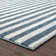 Tapis rayé bleu / blanc Ashwin