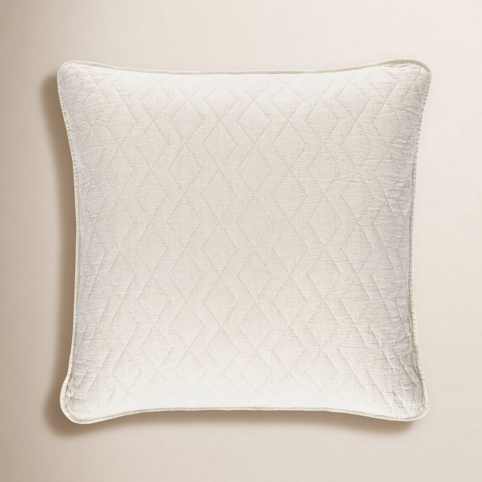 Birdie Cotton Shams, Natural, Euro