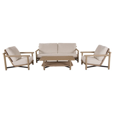 Inessa 4-Piece Teak Seating Group