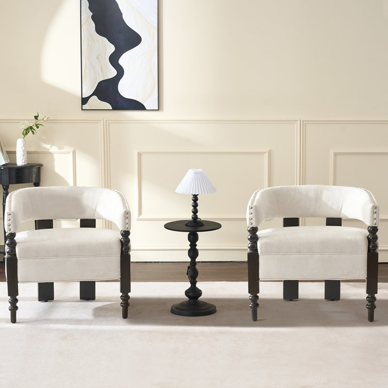 Fauteuil Barrel, Beige