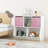 Bookcase With Collapsible Fabric Drawers
