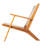 Patio Sense Vega Natural Stain Chair ,Acacia Wood Construction ,Woven Web Seat- Navy Blue Cording-80810316