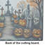 Grande planche à découper en verre Day of the Dead Spooky Halloween