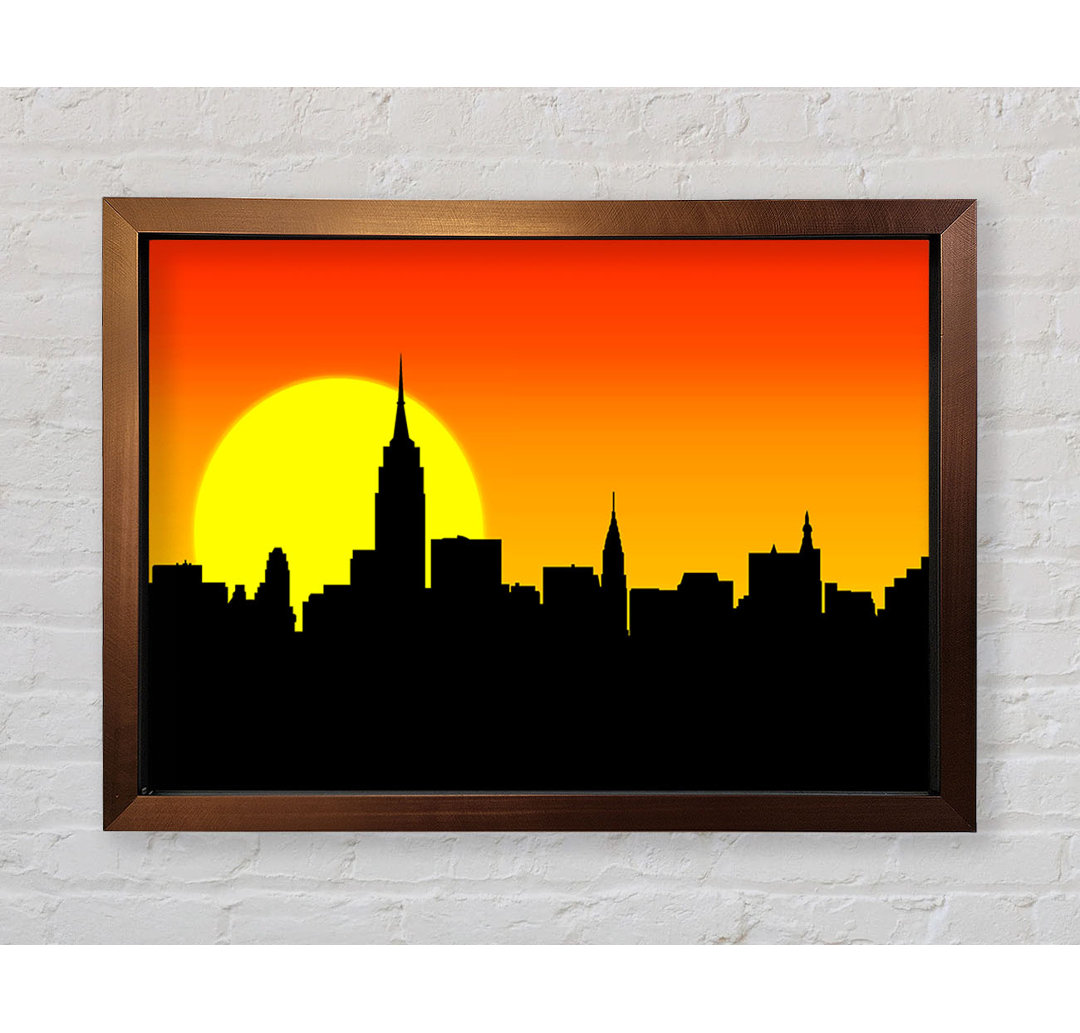 Sonnenaufgang New York City - Einzelner Bilderrahmen Kunstdrucke