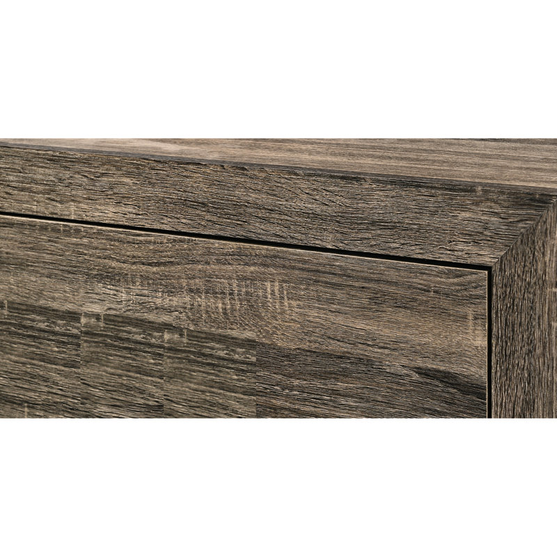 Grand lit à panneau gris, option de mobilier de chambre à coucher en bois de taille moderne en gris, ameublement de qualité