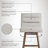 Martinstown Solid Wood Upholstered Counter Height Or Bar Height Swivel Barstool With Fabric Seat - Set Of 4-1377108183-1377108177-1377108176