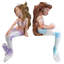 Ensemble de 2 figurines jumelles Siren Of The Sea Mermaid