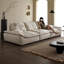 Canapé modulaire en polyester blanc crème-955745666-955745667