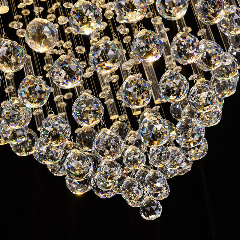 Lustre encastré moderne en cristal Odile