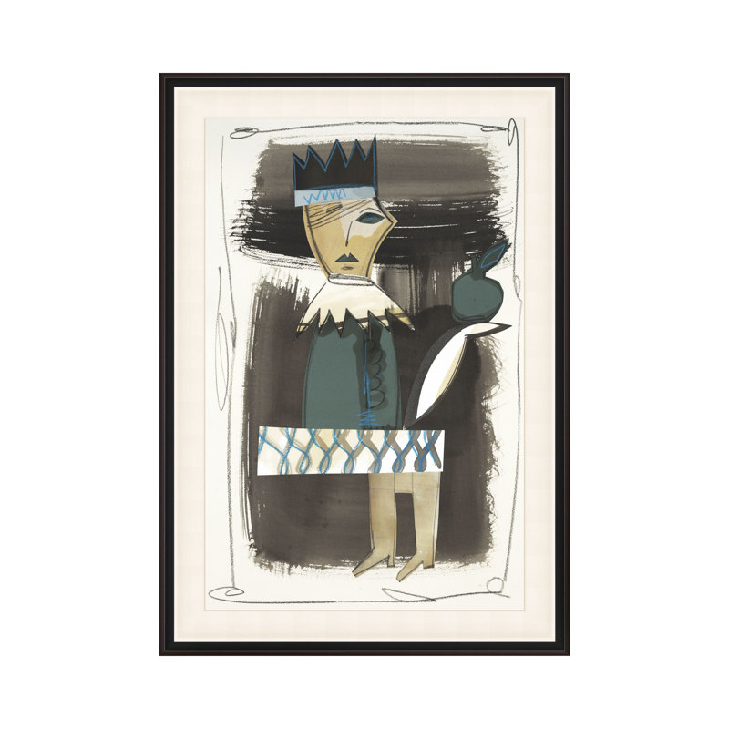 Romantiques chiffres 6, impression encadrée sur papier par Studio L57, H 49,75 po x l 34,75 po