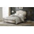 Alaja Upholstered Platform Metal Four Poster Bed with Bolster Pillow-82637444