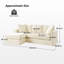 Wimberly 216cm W Slipcovered Down Fill Sofa with Interchangeable Chaise Lounge-380831262