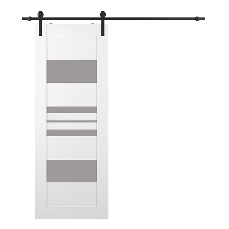 Porte de grange en bois Romi, 27,75 po x 79,37 po