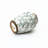Green Floral Wide-Mouth Ceramic Vase, 7.28" Round Indoor Home Decor