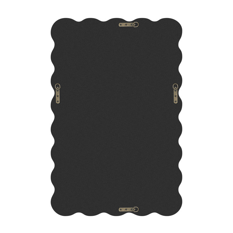 Deaysha Solid Wood Abstract Mirror, 90 cm H x 60 cm W