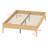 Contemporary Platform Bed Frame with Integrated Slat Support and Metal Reinforcement, Quick and Tool-Free Assembly-1605588321