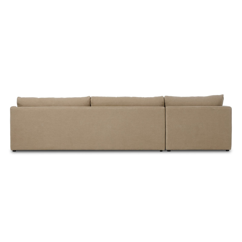 Aurelia 3-Piece Sectional, Broadway Canvas Linen 