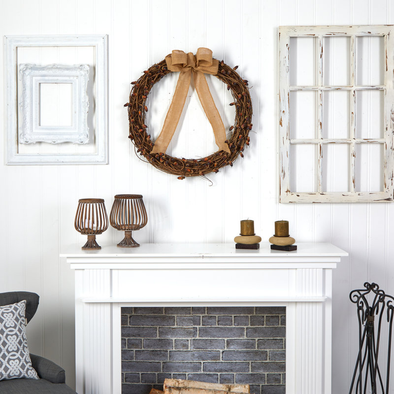 Faux Acorn 30'' Wreath