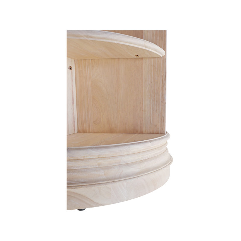 Adonus Solid Wood End Table, Unfinished/Ready to Finish