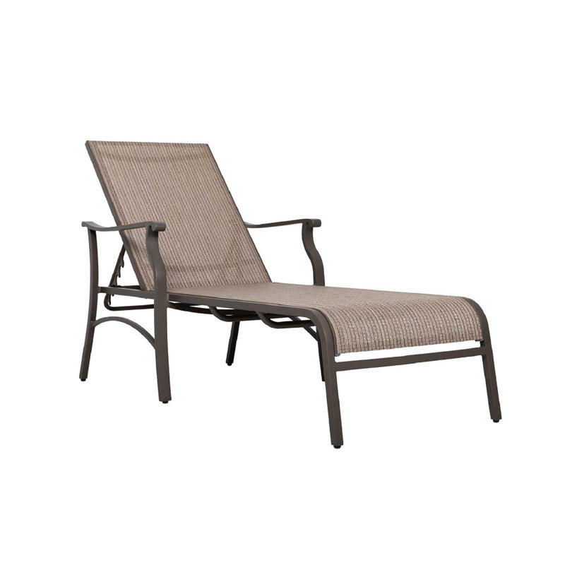 Paire de chaises longues en aluminium Trevi