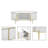 Oval Shaped Fluted Coffee Table-1695337815