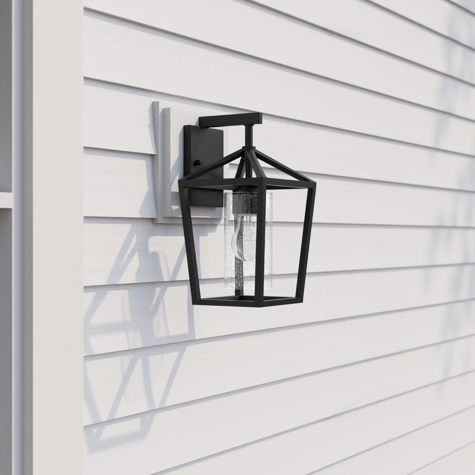 Alicia Outdoor Wall Lantern, 14.75" H x 8.5" W x 8.5" D