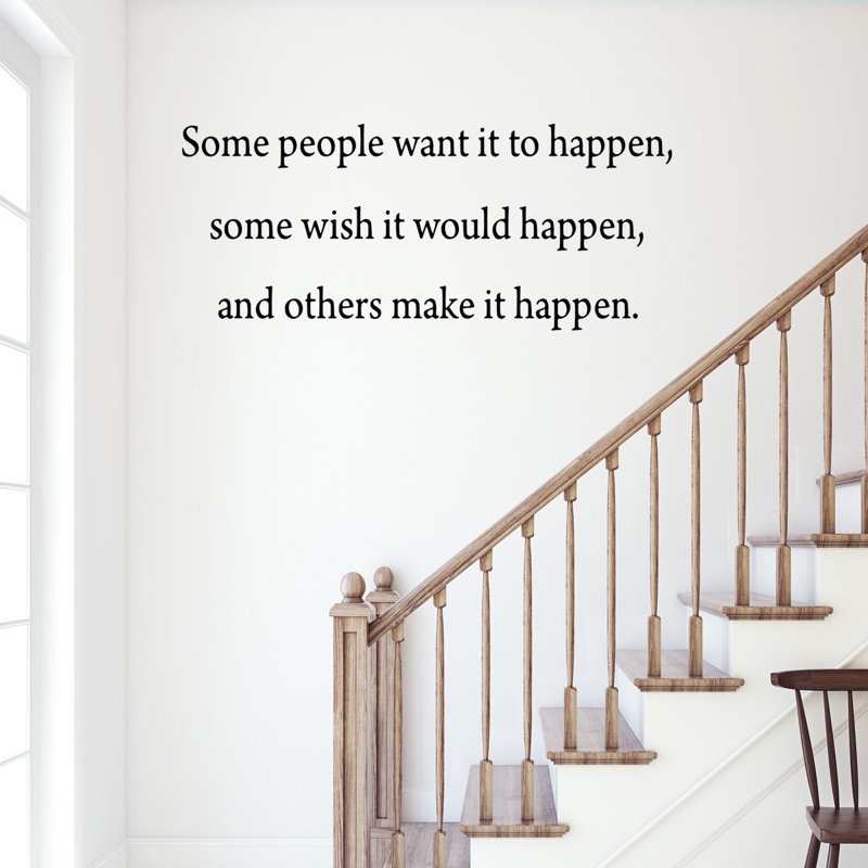 Cushenilt Text & Numbers Wall Decal, 15" H x 33" W