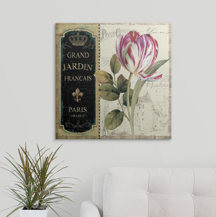 « jardin view ii » par lisa audit, H 10 po x l 10 po x P 1,5 po, Toile
