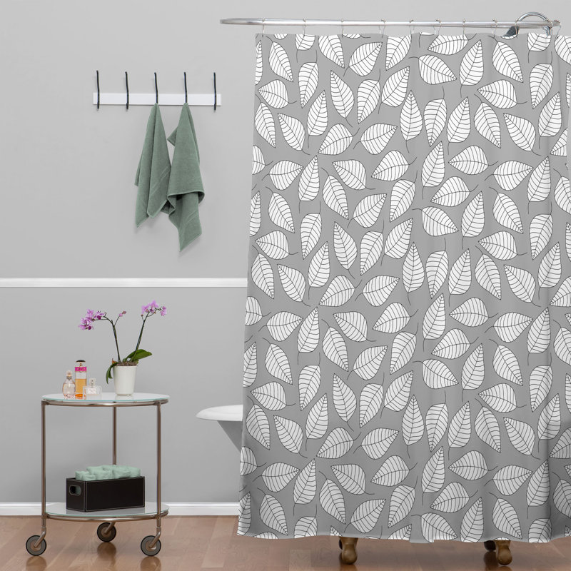 Rideau de douche simple à feuille