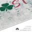 Tapis en coton gris / rouge
