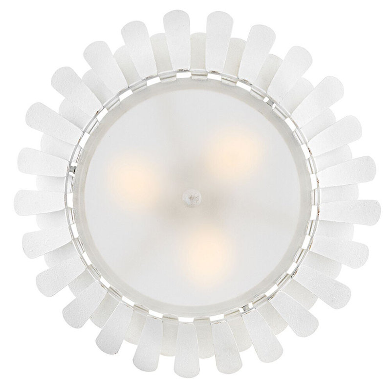 Reina 3 - Light Semi Flush Mount, Textured Plaster