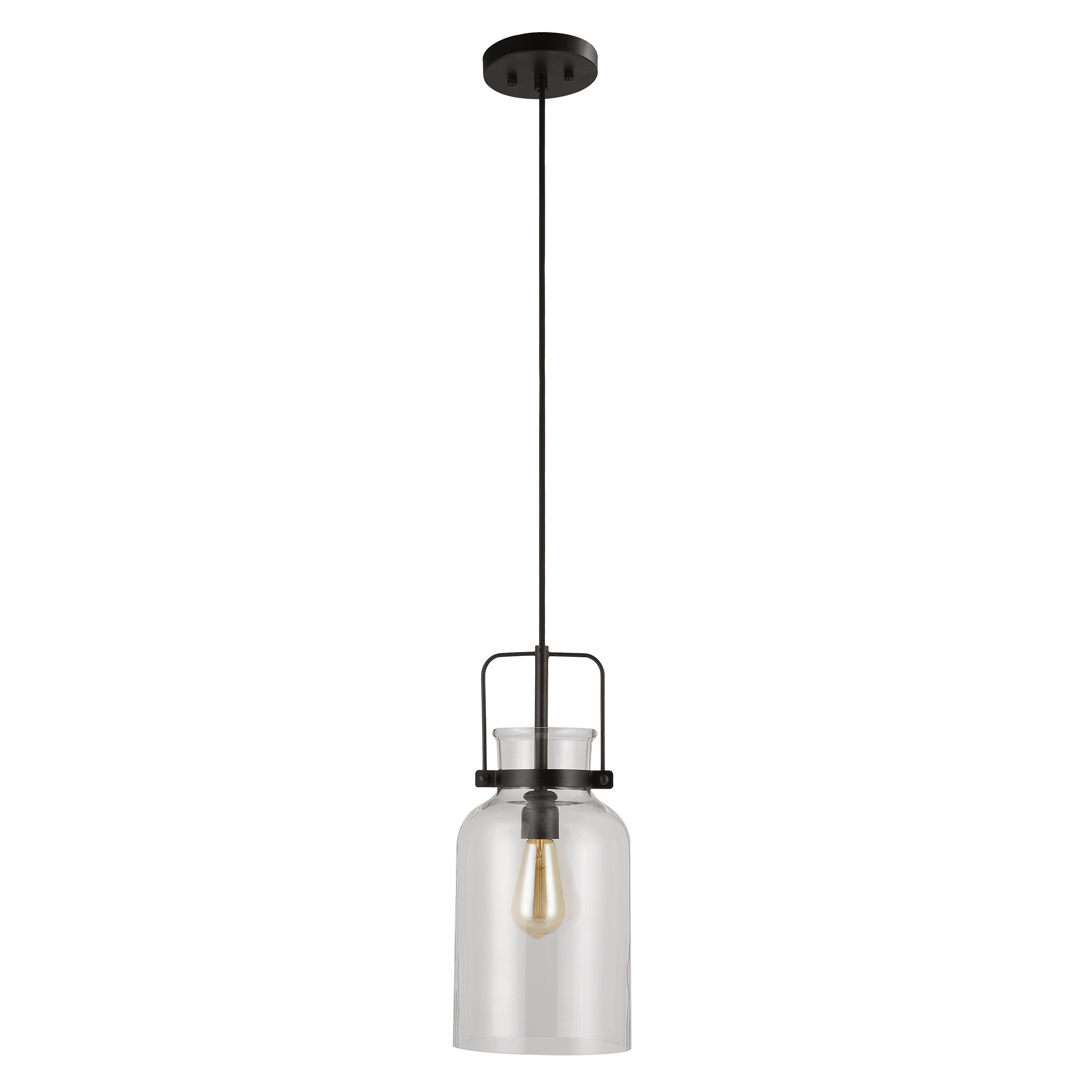 Laurel Foundry Modern Farmhouse Nouvelle 1 - Light Black Single Pendant ...