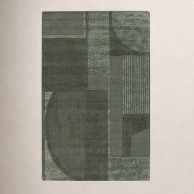 Mesmer Hand-Tufted Geometric Wool Rug