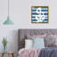 «Anchored to the Ocean», «Ocean Anchor Stripes» - impression sur toile-71079030-71079036