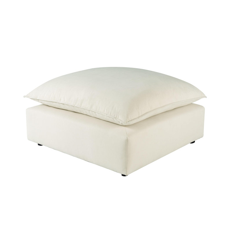 Repose-pieds Ellaria, Velours blanc