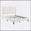 Structure de lit grand format avec tête de lit rembourrée à dossier haut, tissu bouclé et pieds en bois massif pour plus de confort et de style-1457405644-1457405646