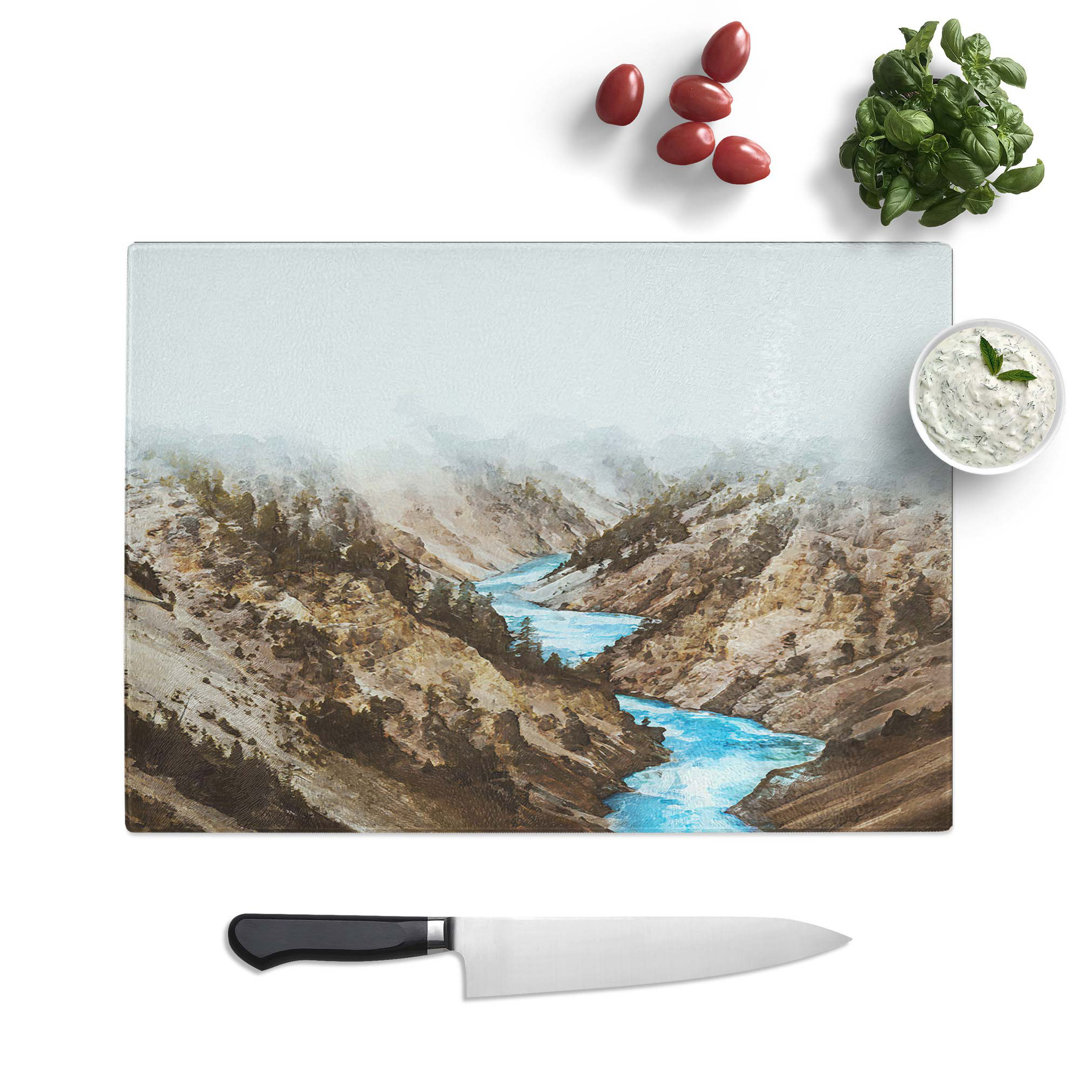 Tempered Glass Yellowstone National Park Chopping Board