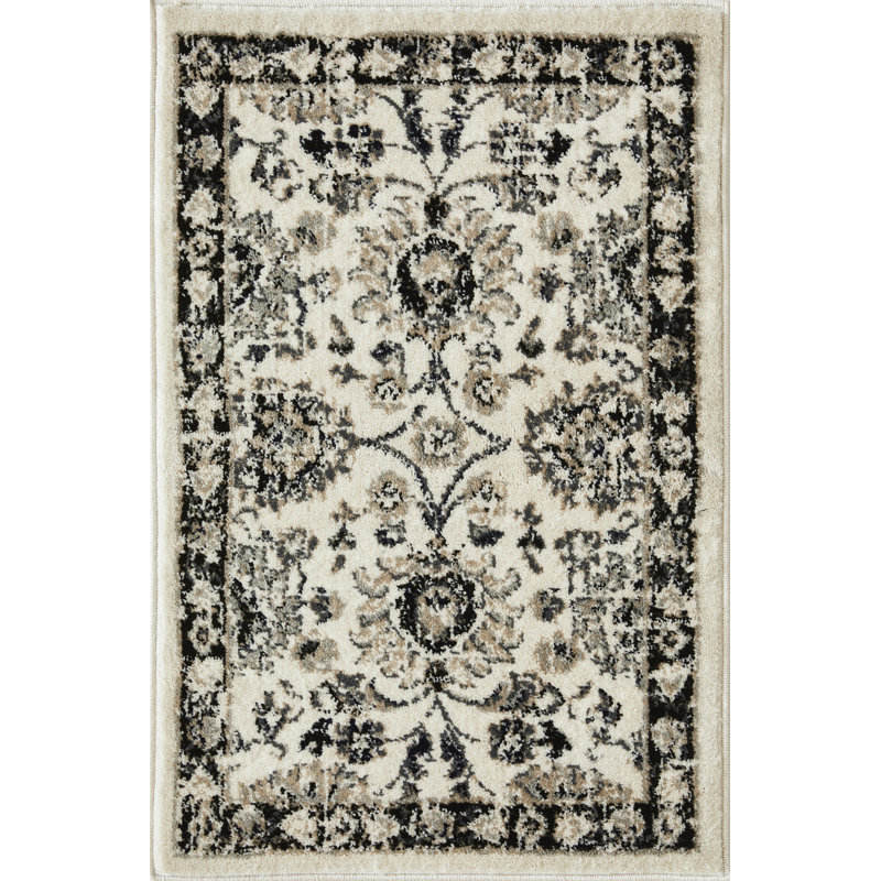 Floral Indoor Rug, Rectangle 2' x 3'
