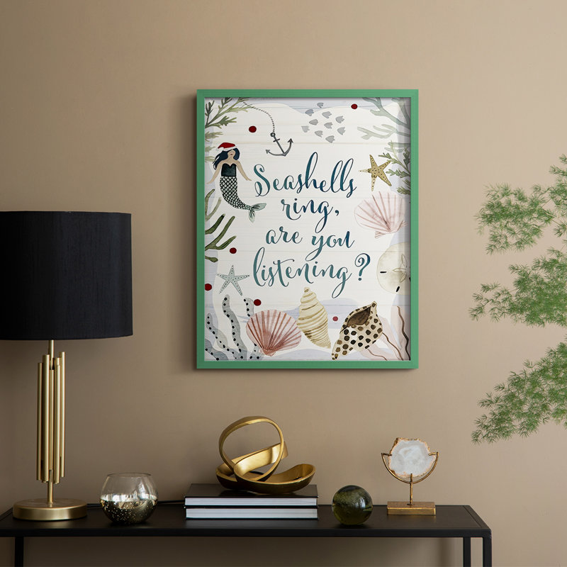Sun-kissed Christmas Collection B Framed Print - Solid Wood, 30'' H x 24'' W, Green